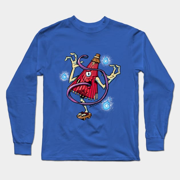 Kasa-obake Long Sleeve T-Shirt by jwrightbrain